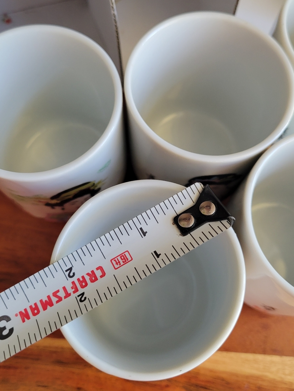 VTG Set of 5 Japanese Porcelain Geisha Sake Tea Cup Set in a Box Never Used OB - Picture 6 of 13